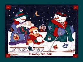 Frosty Christmas Family