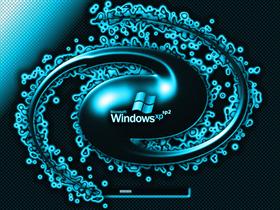XP SP2 Twirl Cyan v2.0 and v2.1