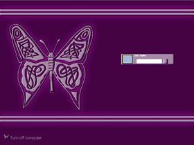 Embossed butterfly