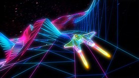 4K Neon Spaceship