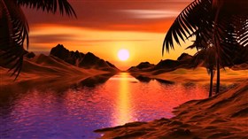 Island River Sunset