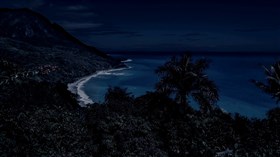 Windy Night Sea