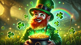 4K Happy Leprechaun