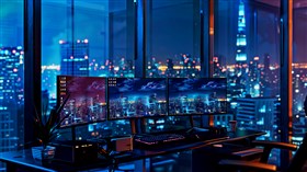 4K Blues Desk View