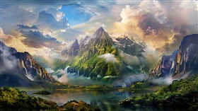 4K Mountain Scape