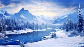 4K Winter Scape