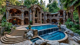 4K Mansion Pool
