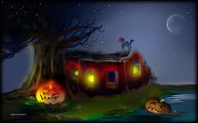 His first Halloween