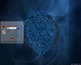 Tribal Lion Blue 1280