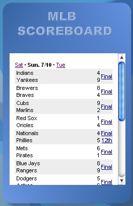 MLB Scoreboard
