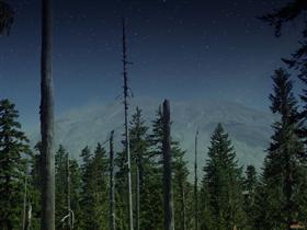 The Volcano at Night
