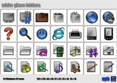 White Glass Folders