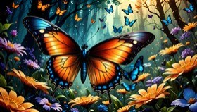  a majestic butterfly