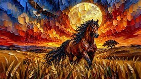 Running hors