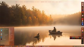Fall Lake Fisherman