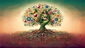 4K Earth Mother Tree of Life