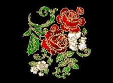 Embroidered Rose