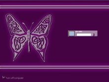 Embossed butterfly
