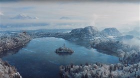 Alps Winter Lake