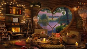 Delightfully Cozy Love Setting