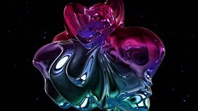 Abstract Mercury Liquid