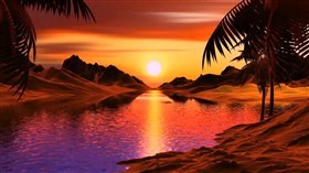 Island River Sunset