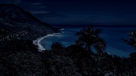 Windy Night Sea