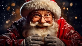 4K Happy Santa