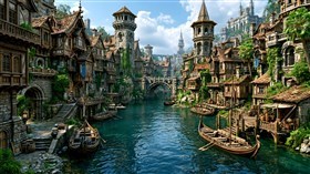4K Medieval Village