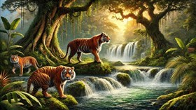 4K Tiger River