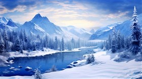 4K Winter Scape