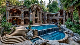 4K Mansion Pool