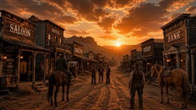 4K Old West Sunset