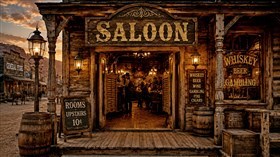 4K Old West Saloon