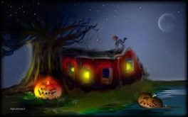 His first Halloween