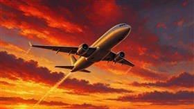 Flight in a Fiery Sky