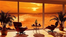 Beach House Ocean Waves with sound