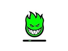 Spitfire logo bootskin green